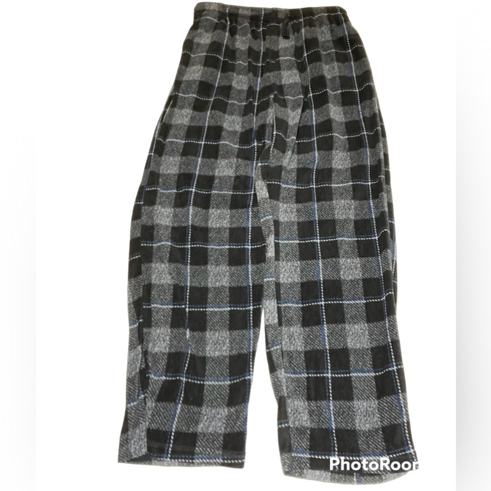 𝅺PERRY Ellis Portfolio Men’s PJ Pants Sz Large Sleepwear Black and Gray